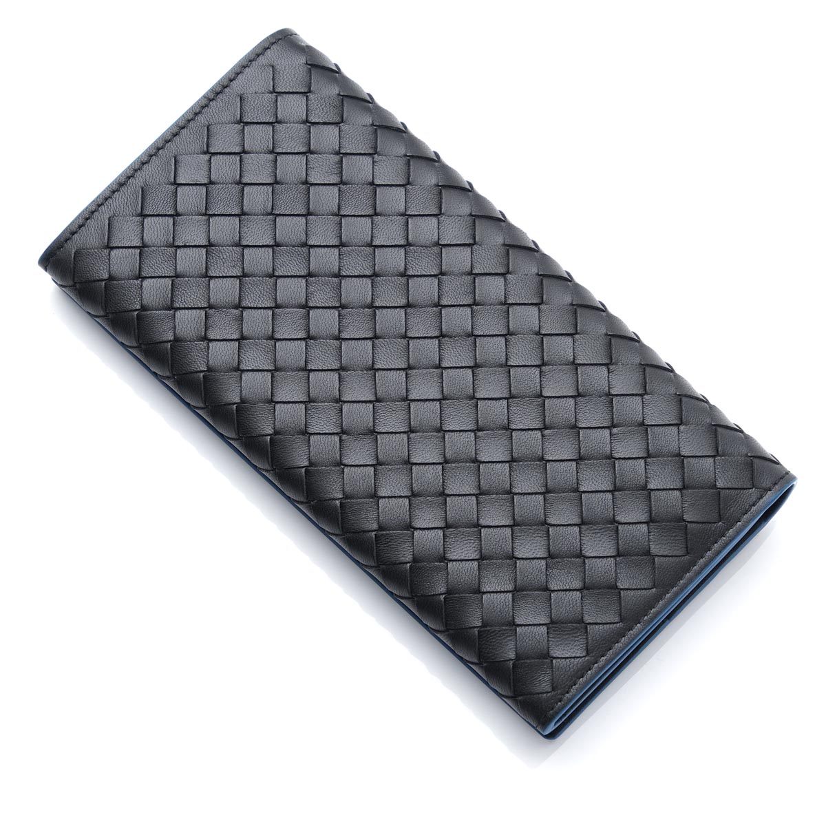 ボッテガヴェネタBOTTEGA VENETA 長財布[小銭入れ付き] NAPPA ナッパ アルドアーズ×ネロ×ピーコック グレー系 156819 vcbb1 2060 01 メンズ