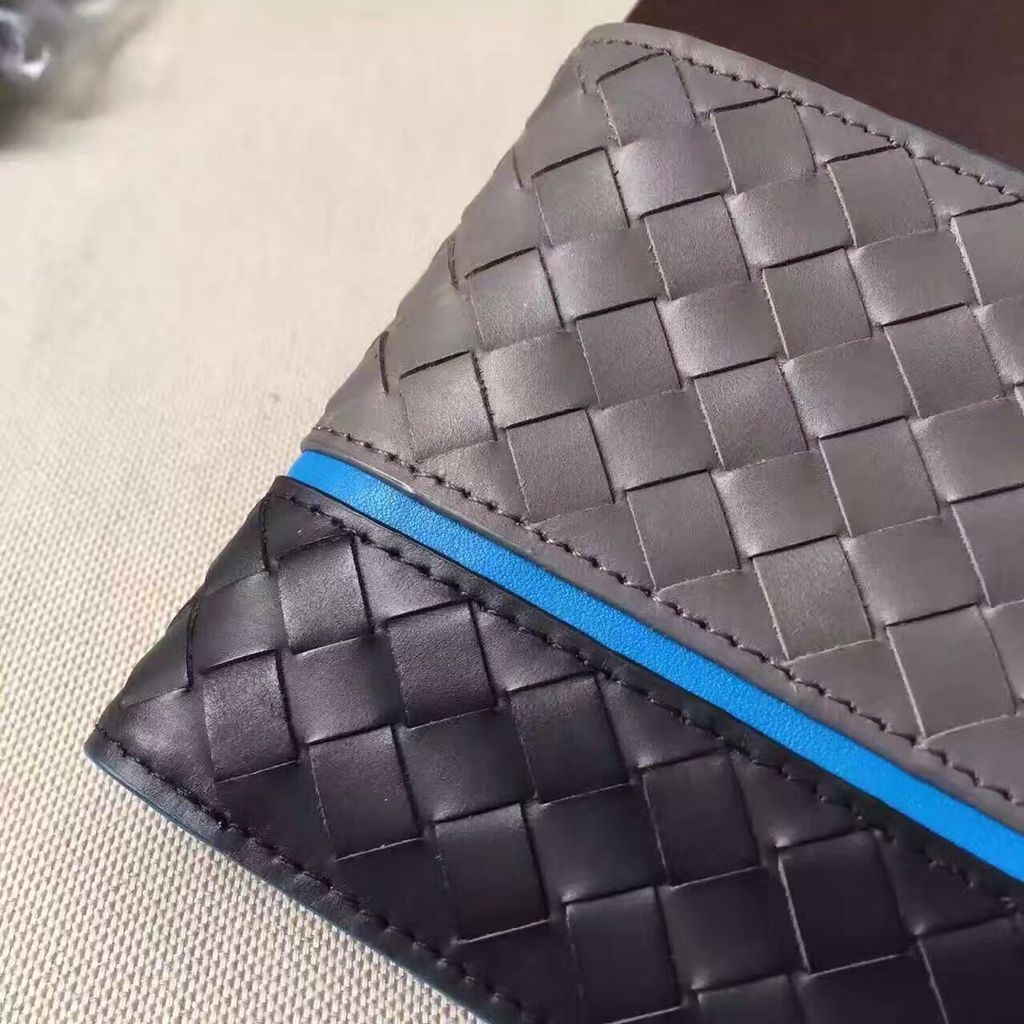 ボッテガヴェネタ/BOTTEGA VENETA 2つ折り財布 NAPPA ナッパ アルドアーズ×ネロ×ピーコック グレー系 113993 vcbb1 2060 メンズ