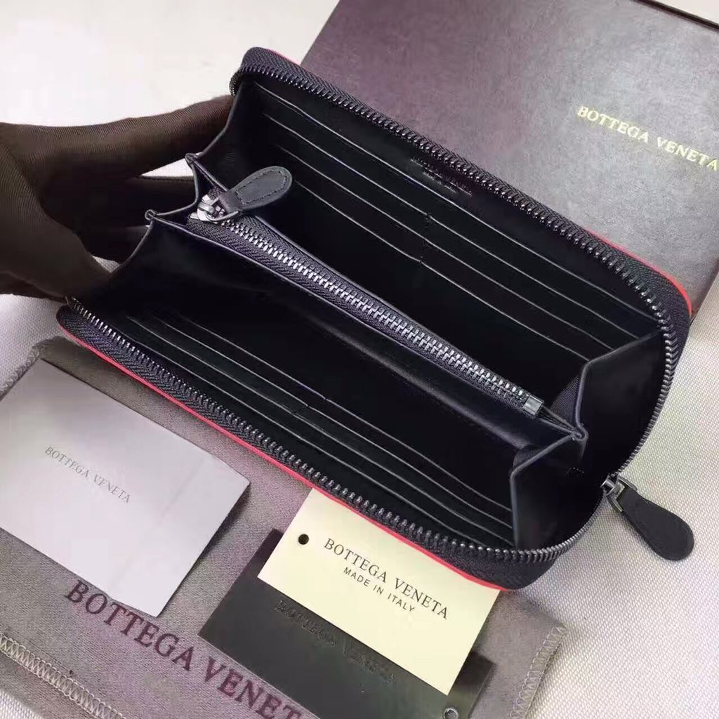 ボッテガヴェネタBOTTEGA VENETA ラウンドファスナー 長財布[小銭入れ付き] NAPPA ナッパ パシフィック×トルマリン×ベスビオ ブルー系 114076 vcbb1 8170 メンズ