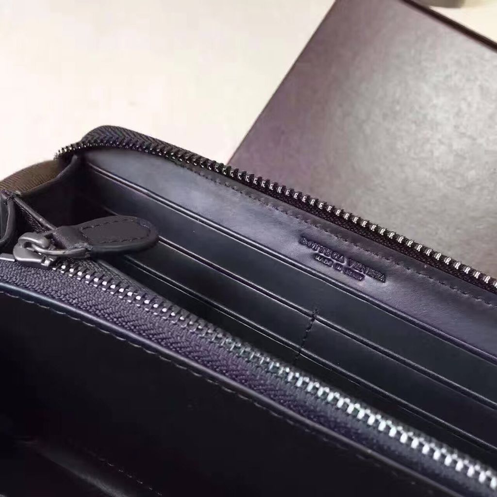 ボッテガヴェネタBOTTEGA VENETA ラウンドファスナー 長財布[小銭入れ付き] NAPPA ナッパ パシフィック×トルマリン×ベスビオ ブルー系 114076 vcbb1 8170 メンズ