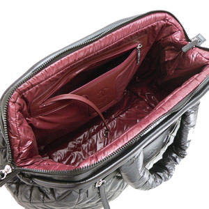 シャネル ボストンバッグ CHANEL ハンドバッグ ナイロン コクーン キルティング ブラック A49503 Y06883 94305/BK