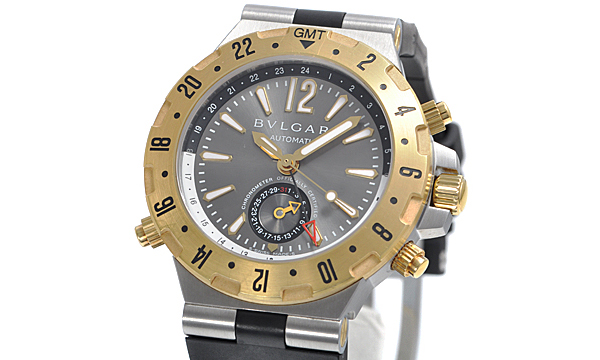 ブルガリ ディアゴノ プロフェッショナル GMT GMT40C5SGVD