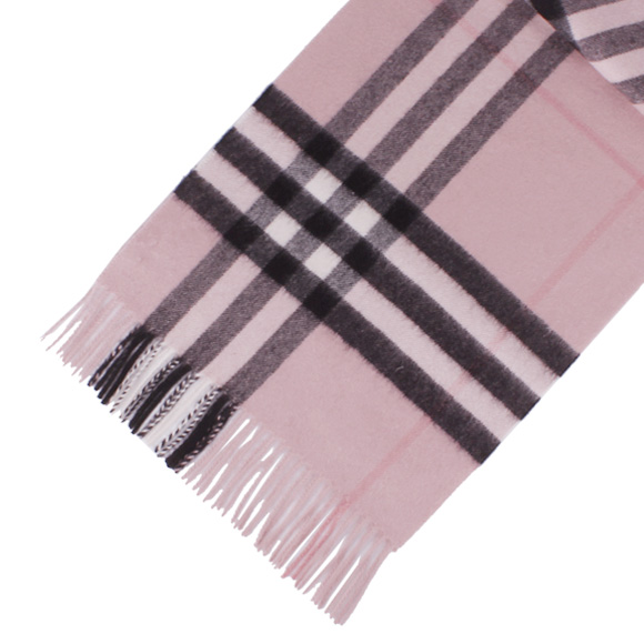 バーバリーマフラー BURBERRY カシミアマフラー GIANT ICON アッシュローズ 3994133 168:CS 5317B ASH ROSE 