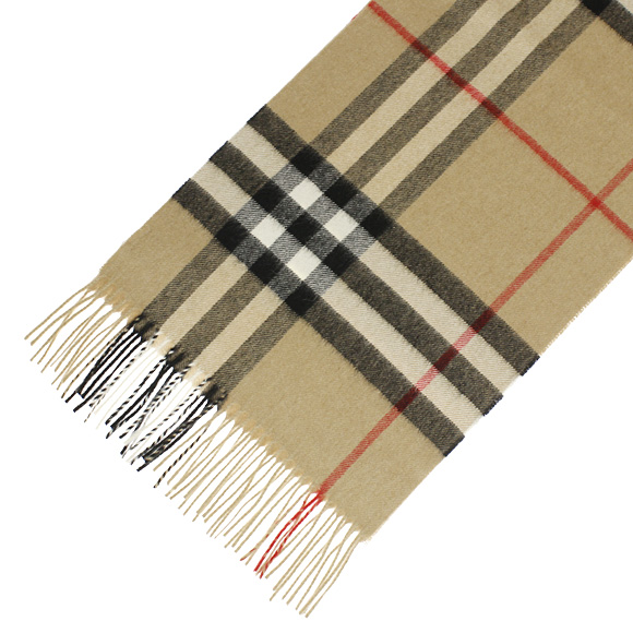 バーバリー BURBERRY カシミアマフラー GIANT ICON キャメルチェック 3929522 168:CS 2310C CAMEL CHECK 