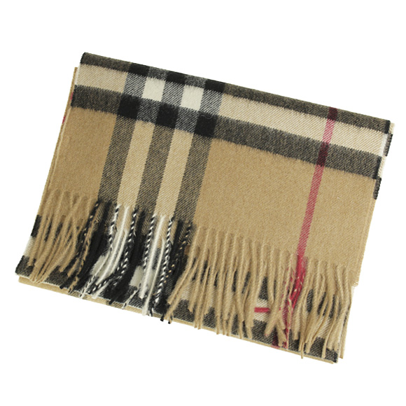 バーバリー BURBERRY カシミアマフラー GIANT ICON キャメルチェック 3929522 168:CS 2310C CAMEL CHECK 
