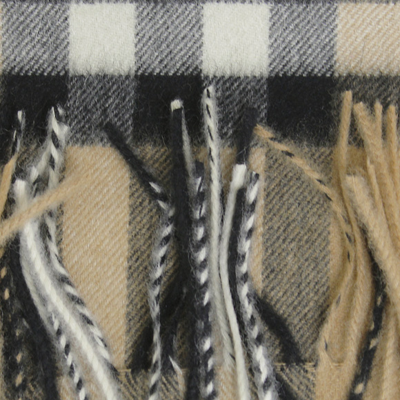 バーバリー BURBERRY カシミアマフラー GIANT ICON キャメルチェック 3929522 168:CS 2310C CAMEL CHECK 