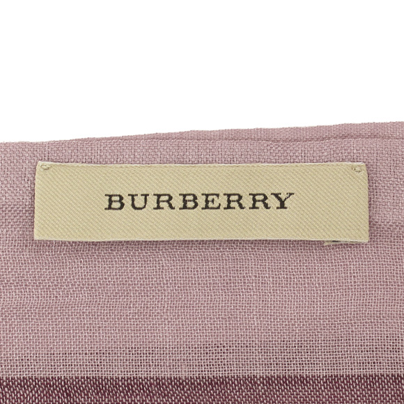 バーバリー BURBERRY ストール シルク混ストール ピンクヘザーチェック MU GAUZE GIANT CHK 3931673 6553B PINK HEATHER CHECK