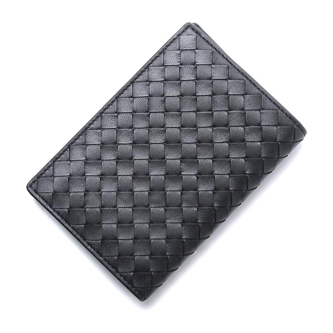 ボッテガヴェネタ BOTTEGA VENETA パスポートケース NAPPA ナッパ ネロ ブラック系 123194 v0013 1000 メンズ