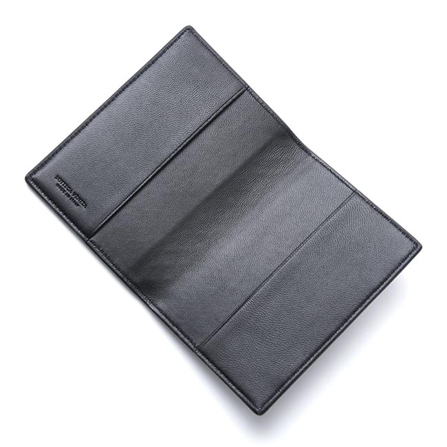 ボッテガヴェネタ BOTTEGA VENETA パスポートケース NAPPA ナッパ ネロ ブラック系 123194 v0013 1000 メンズ