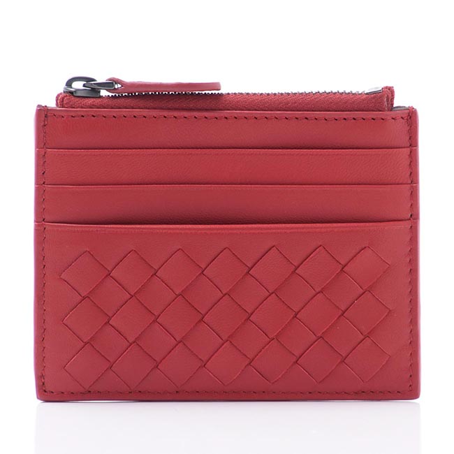 ボッテガヴェネタ BOTTEGA VENETA カードケース NAPPA チャイナレッド レッド系 367004 v001n 6417 メンズ&レディース