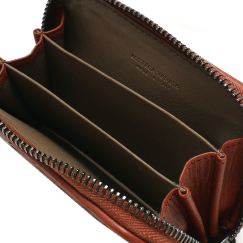 ボッテガヴェネタ BOTTEGA VENETA&nbsp; コインケース【小銭入れ】 イントレチャート バーントレッド 114075 V001N 6329 レディース