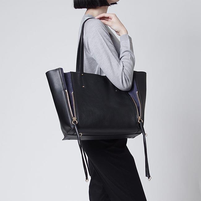 クロエ Chloe トートバッグ MILO マイロ LEATHER BLACK ブラック系 3s1271 heq 001 レディース