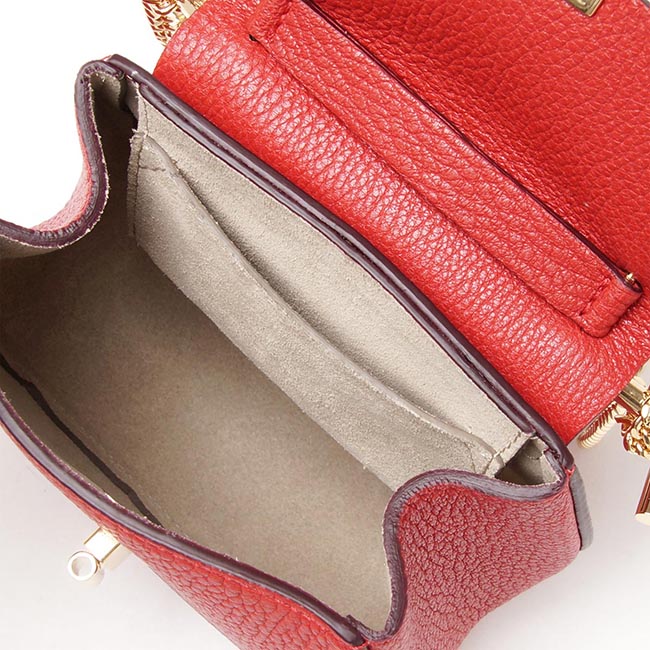 クロエ Chloe ショルダーバッグ DREW ドリュー LEATHER PLAID RED レッド系 3s1038 944 b5m レディース