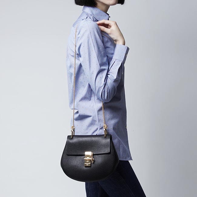 クロエ Chloe ショルダーバッグ DREW ドリュー LEATHER BLACK ブラック系 3s1031 944 001 レディース