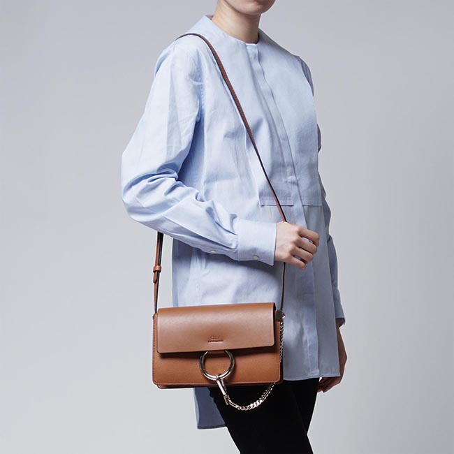 クロエ Chloe ショルダーバッグ FAYE フェイ LEATHER CARAMEL ブラウン系 3s1127 h8j bdu レディース