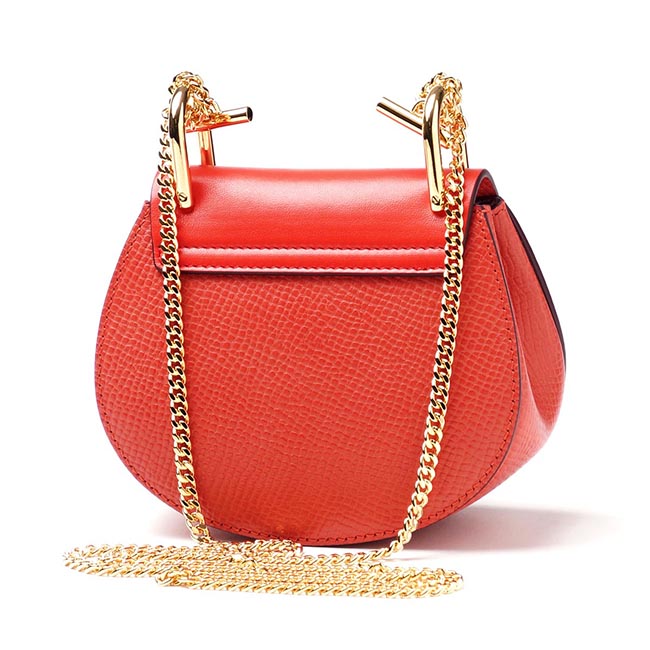 クロエ Chloe ショルダーバッグ DREW ドリュー LEATHER CORAL POP オレンジ系 3s1038 h0x b9j レディース