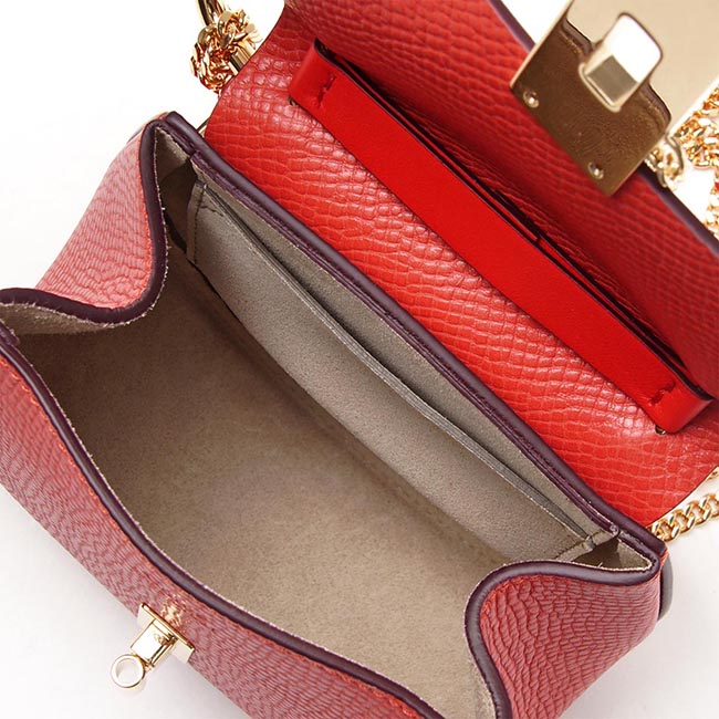 クロエ Chloe ショルダーバッグ DREW ドリュー LEATHER CORAL POP オレンジ系 3s1038 h0x b9j レディース
