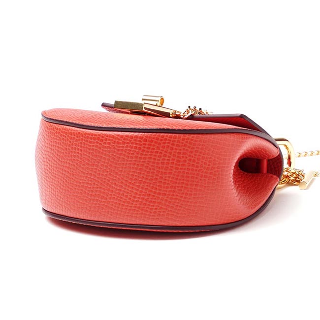 クロエ Chloe ショルダーバッグ DREW ドリュー LEATHER CORAL POP オレンジ系 3s1038 h0x b9j レディース