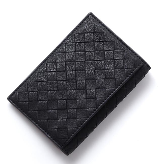 ボッテガヴェネタ BOTTEGA VENETA カードケース WASHED VINTAGE ブラック×ダークグレー ブラック系 120701 vbd51 8885 メンズ