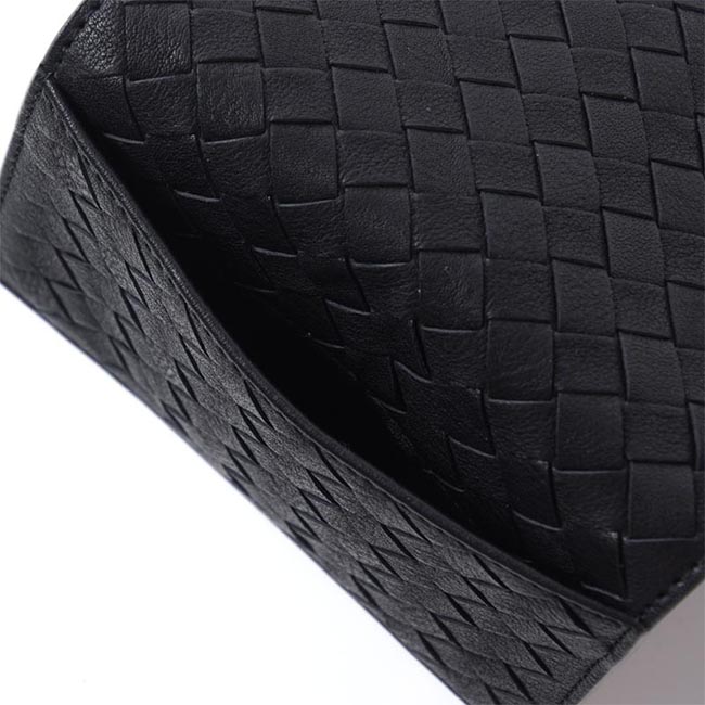ボッテガヴェネタ BOTTEGA VENETA カードケース WASHED VINTAGE ブラック×ダークグレー ブラック系 120701 vbd51 8885 メンズ