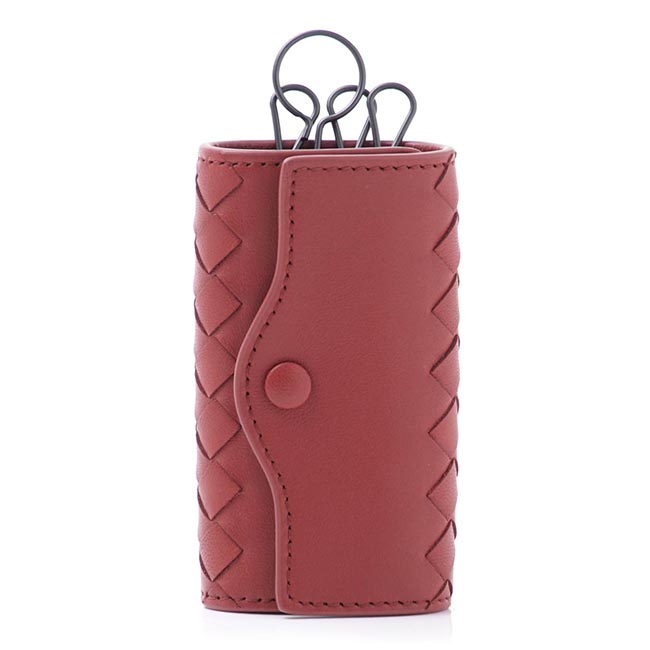 ボッテガヴェネタ BOTTEGA VENETA キーケース NAPPA ペトラ レッド系 339336 v001n 6335 メンズ&レディース