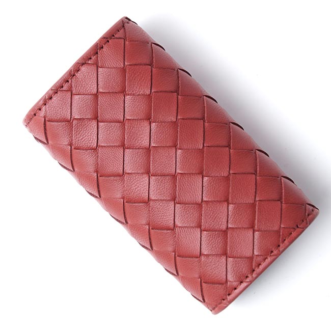 ボッテガヴェネタ BOTTEGA VENETA キーケース NAPPA ペトラ レッド系 339336 v001n 6335 メンズ&レディース