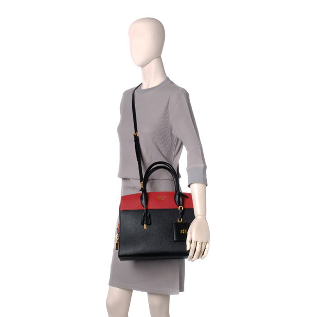 プラダ PRADA 型押しカーフスキン 2WAYハンドバッグ 1BA047 2EVU D9A