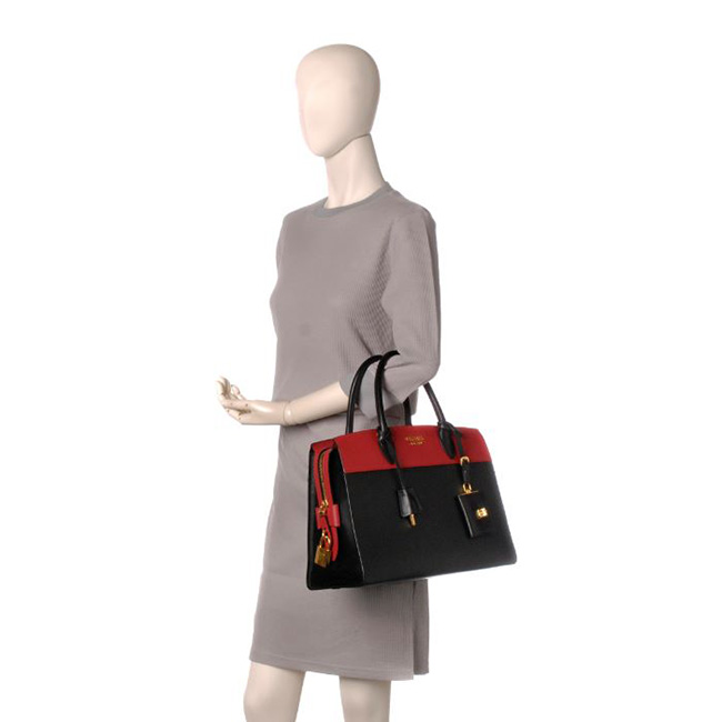プラダ PRADA 型押しカーフスキン 2WAYハンドバッグ 1BA047 2EVU D9A