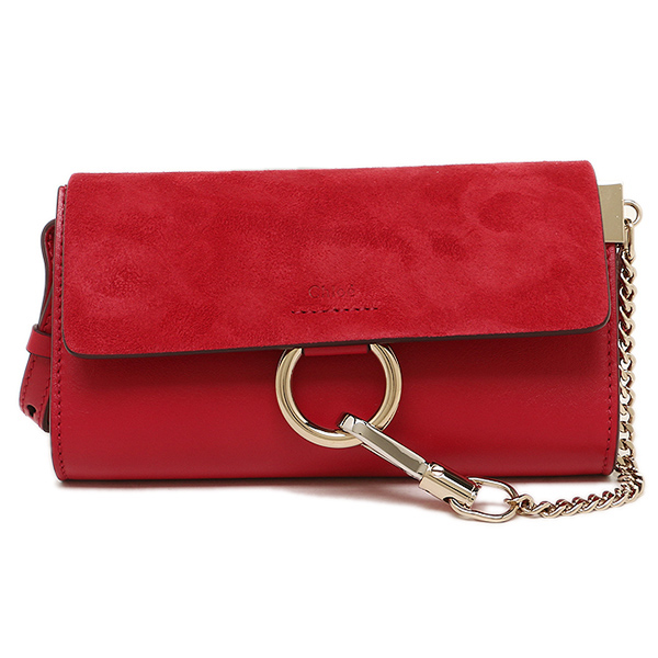 クロエ 財布 CHLOE 3P0796 H2O BJS FAYE 長財布 TULIP RED