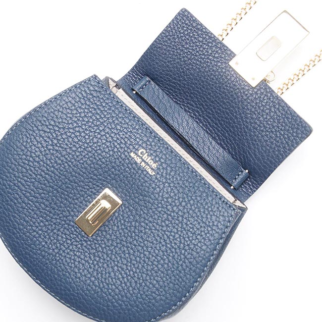 クロエ Chloe ショルダーバッグ DREW ドリュー LEATHER DENIM BLUE ブルー系 3s1038 944 bjw レディース