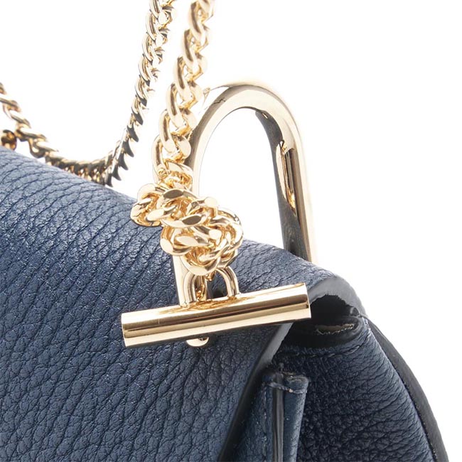 クロエ Chloe ショルダーバッグ DREW ドリュー LEATHER DENIM BLUE ブルー系 3s1038 944 bjw レディース
