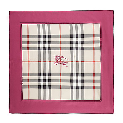 バーバリー&nbsp; ロンドン Burberry スカーフmsbu5331317&nbsp; Horseferry Check Silk Square Scarf