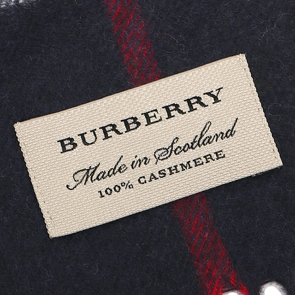 バーバリー&nbsp; マフラー BURBERRY 3993734 4100B CLASSIC CASHMERE カシミア100％ 30×168cm ストール NAVY