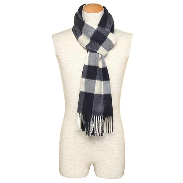 バーバリー&nbsp; マフラー BURBERRY 3878937 4100B BIG CASHMERE カシミア100％ 36×200cm NAVY