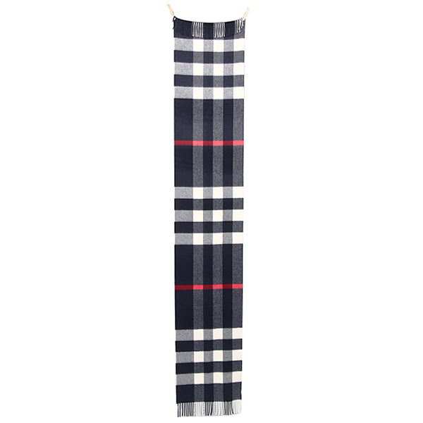 バーバリー&nbsp; マフラー BURBERRY 3878937 4100B BIG CASHMERE カシミア100％ 36×200cm NAVY