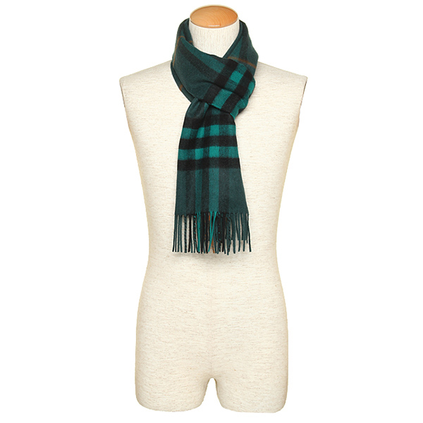 バーバリー&nbsp; マフラー BURBERRY 3978255 B4252 CLASSIC CASHMERE カシミア100％ 30×168cm DARK TEAL