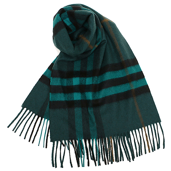 バーバリー&nbsp; マフラー BURBERRY 3978255 B4252 CLASSIC CASHMERE カシミア100％ 30×168cm DARK TEAL