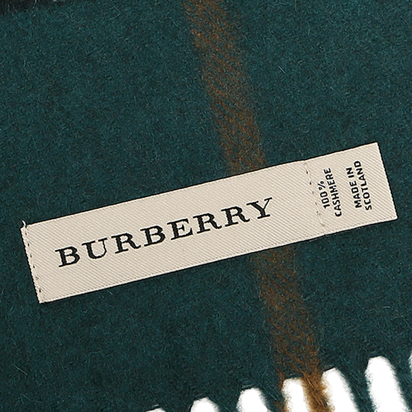 バーバリー&nbsp; マフラー BURBERRY 3978255 B4252 CLASSIC CASHMERE カシミア100％ 30×168cm DARK TEAL