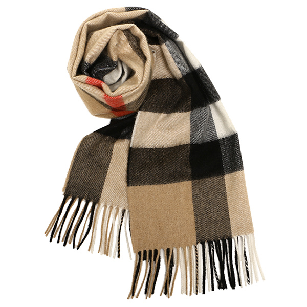 バーバリーマフラー  BURBERRY 3766775 2310C BIG CASHMERE カシミア100% 36×200cm CAMEL