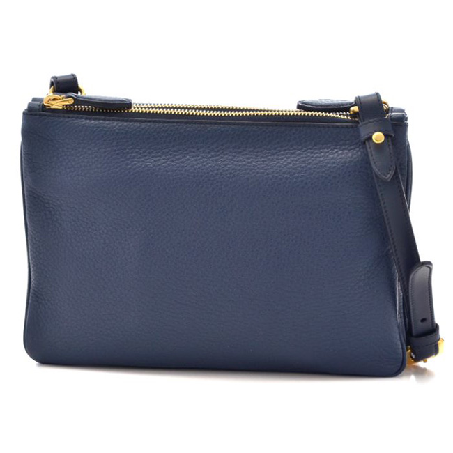 プラダ PRADA 2017年春夏新作 カーフスキン ショルダーバッグ ネイビー系 バッグ BAG 1BH046 2BBE 216