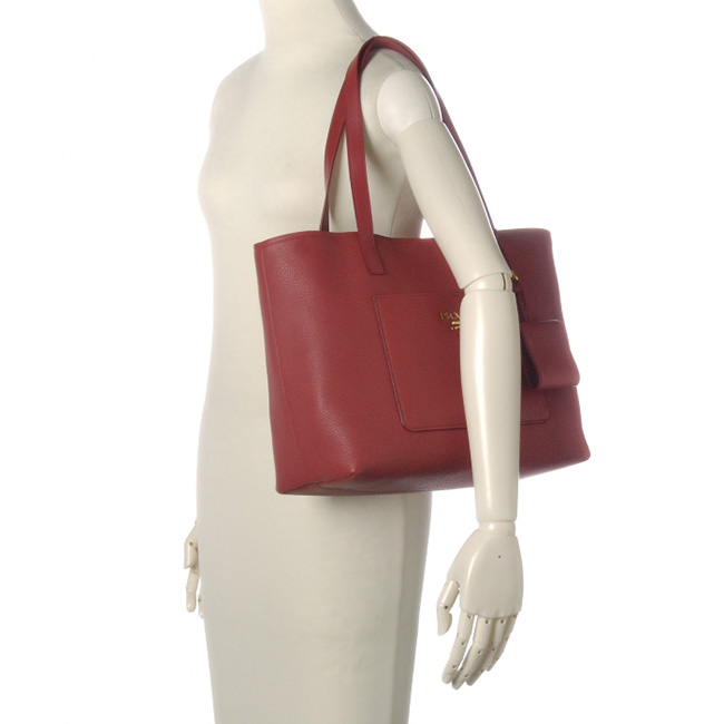 プラダ PRADA カーフスキン トートバッグ 1BG048 2BBE 011