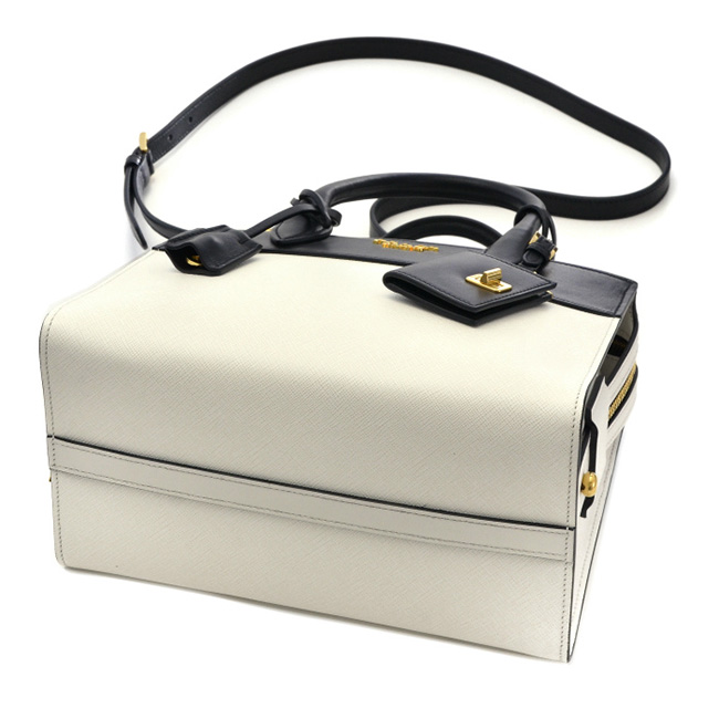 プラダ PRADA 型押しカーフスキン 2WAYハンドバッグ 1BA045 2EVU 964