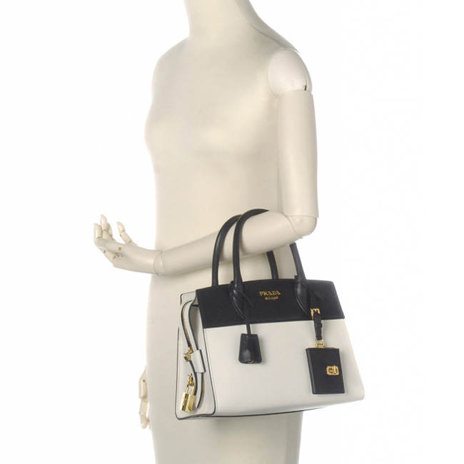 プラダ PRADA 型押しカーフスキン 2WAYハンドバッグ 1BA045 2EVU 964