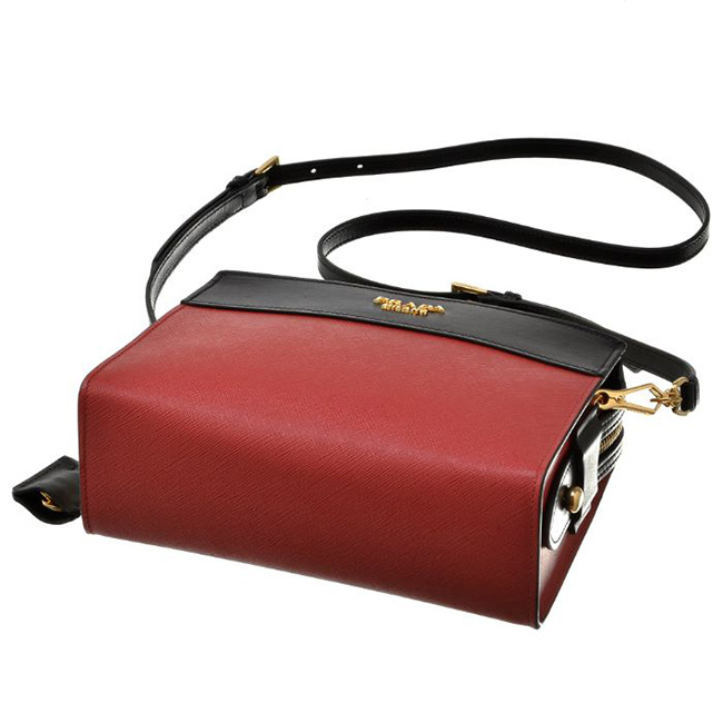 プラダ PRADA 型押しカーフスキン ショルダーバッグ 1BH043 2EVU C9F