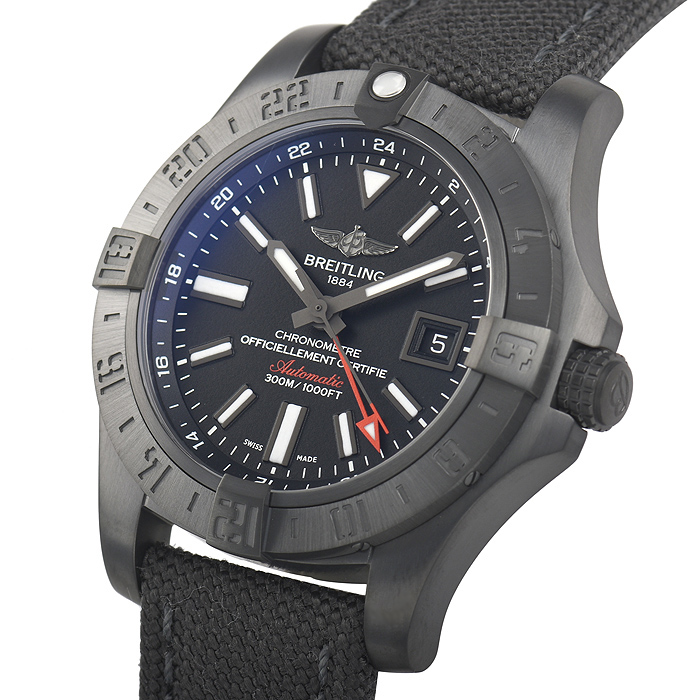ブライトリング アベンジャーII GMT ブラックスチール M329B04MMA