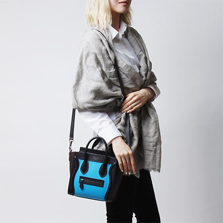 セリーヌCELINE/ ハンドバッグ(2WAY仕様)/LUGGAGE/ラゲージ ナノショッパー レディース 16824 3ush 06tu