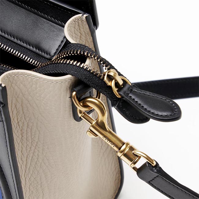セリーヌCELINE/ ハンドバッグ(2WAY仕様)/LUGGAGE/ラゲージ ナノショッパー LEATHER /Indigo ブルー系 レディース16824 3zsc 07in