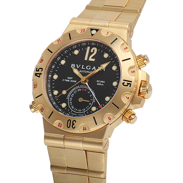 ブルガリ スクーバ ＧＭＴ SD38GGD GMT
