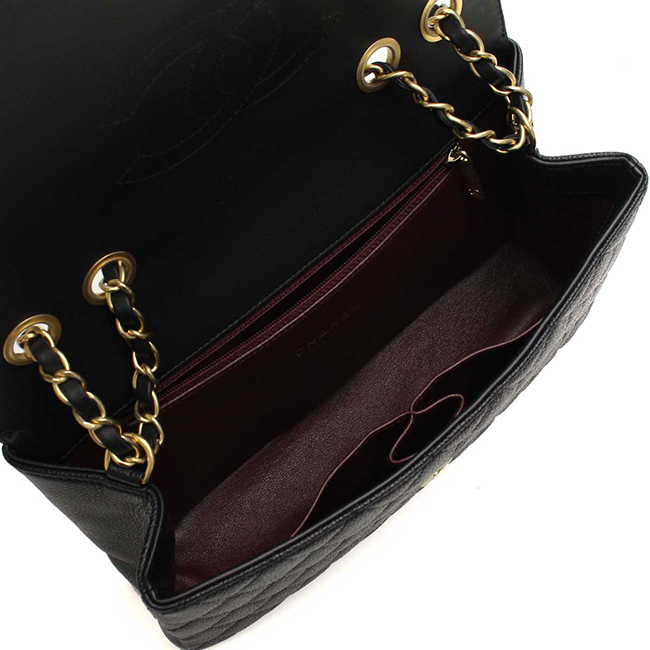 シャネル (CHANEL) チェーンショルダーフラッバッグブラック レディース A93341