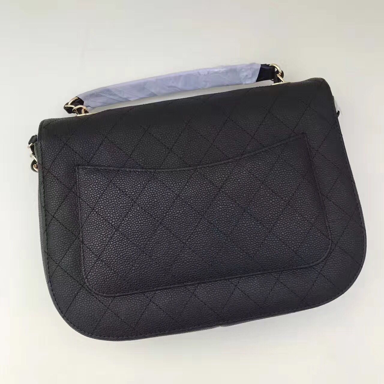 ブランドシャネル  chanel ハンドバッグ　グレインド　カーフスキン　ブラック A93659 Y61153 C0201